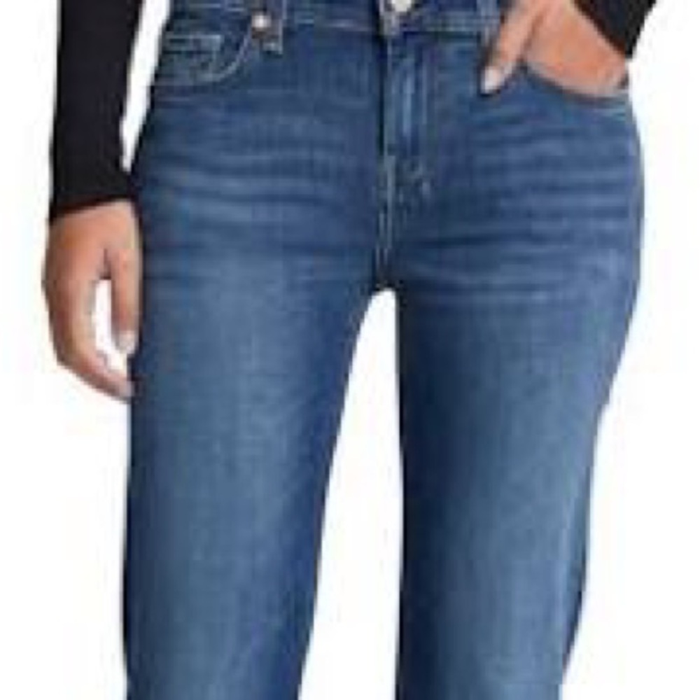 7 for All Mankind Blue Denim Jeans Bootcut